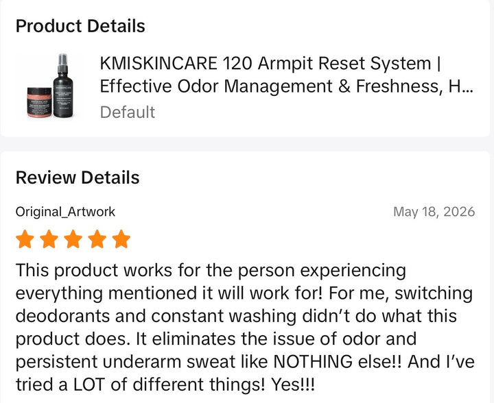 120 Day Armpit Recovery & Odor Reset System